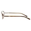 Jones New York Designer Reading Glasses J426 Brown Gold Semi-Rimless 21 Powers - 3 of 4