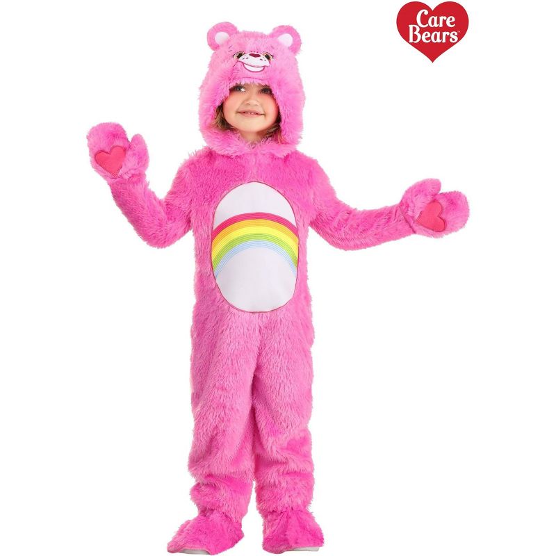 HalloweenCostumes.com Care Bears Classic Cheer Bear Costume for Toddlers., 3 of 5