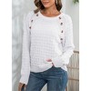 Women’s Casual Leopard Print Knitted Pullover Sweaters Long Sleeve Crew Neck Jumper Tops - 4 of 4