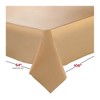 Smarty Had A Party 54" x 108" Gold Rectangular Plastic Tablecloths - 96 pcs - 2 of 4