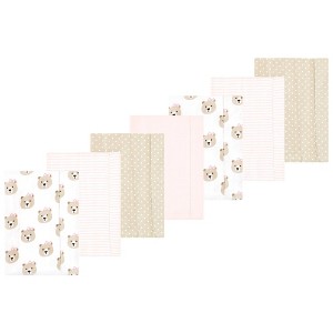 Luvable Friends Hudson Baby Flannel Burp Cloths 7pk Set - 1 of 2