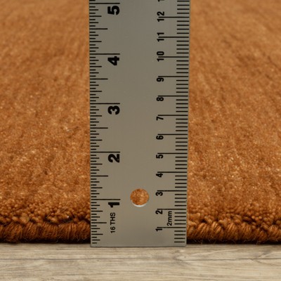 Aniston II Rust Hand-Tufted Wool 5' x 8' Area Rug