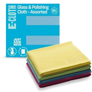 E-Cloth - Microfiber - Glass and Polish Cloth - 16 in. x 20 in. - 4 Pack - Case of 5 - 1 of 1
