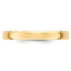 Black Bow Jewelry 3mm 10K White or Yellow Gold Beveled Edge Comfort Fit Band - 3 of 4