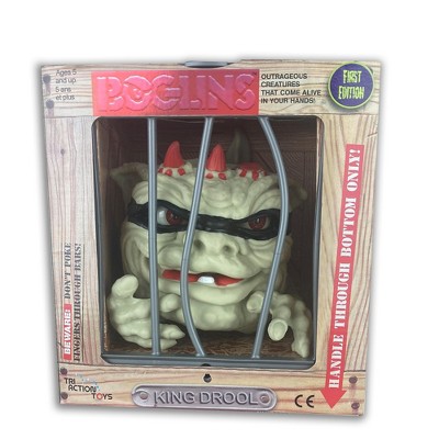 TriAction Toys Boglins 8-Inch Foam Monster Puppet Exclusive | Red Eyed King Drool