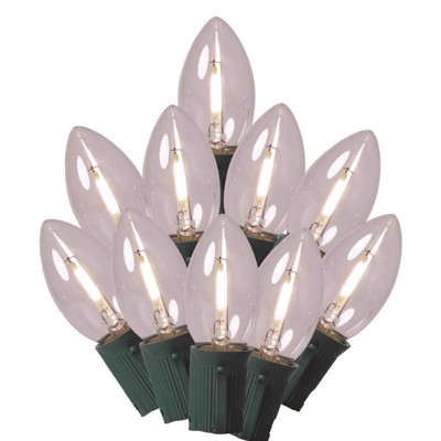 Celebrations Classic LED C9 Pure White 25 ct String Christmas Lights 24 ft. (Case of 12)