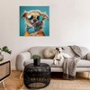 Stupell Industries Hipster Dog Portrait, 36" x 36" - 2 of 4