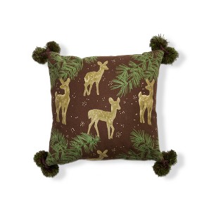 TAG Wilde Pine Deer Pillow - 1 of 2