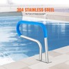 VEVOR Pool Handrail, 32 x 23 inch Pool Railing, Stainless Steel with Base Plate for Indoor/Outdoor Pools,Swimming Pool Safety Railing, Silver - 3 of 4