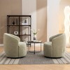 360° Swivel Barrel Accent Chair, Upholstered Lounge Club Armchair for Living Room or Bedroom – Maison Boucle - 2 of 4