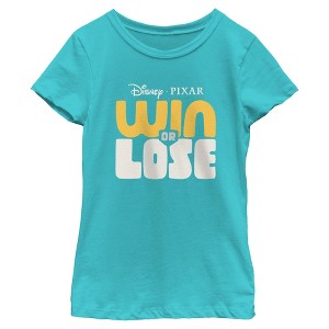 Girl's Win or Lose Large Logo T-Shirt - 1 of 4