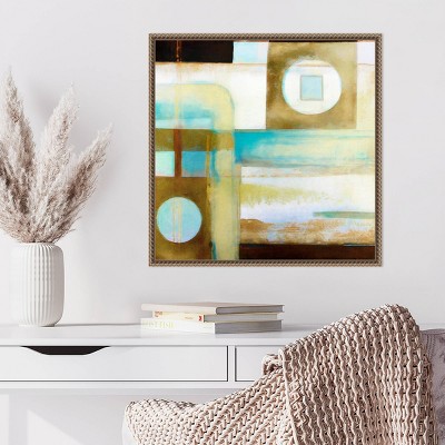 Artistic Mechanism II Bronze Framed Abstract Canvas Print