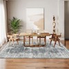 Washable Area Rug -Vintage Distressed Gray Rug for Bedroom, Living Room, Dining Room, Classroom - Soft, Non-Shedding, Stain Resistant Carpet - 2 of 4