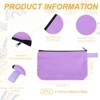 Unique Bargains Canvas Plain Zipper Toiletry Makeup Organizing Bags 8 Pcs - 2 of 4