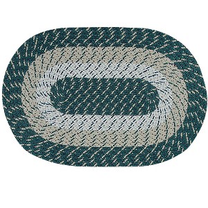 Country Stripe Collection 100% Polypropylene Reversible Indoor Area Utility Rug - Better Trends - 1 of 4