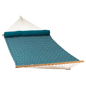 Algoma 13' Reversible Quilted Hammock With Matching Pillow - Lowry Lattice: Weather-Resistant, 2-Person Capacity, No Assembly Required - 1 of 4