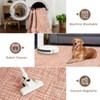 Modern Solid Washable Rugs, Non-Slip Stain-Resistant Non Shedding, Indoor/Outdoor Mat Runners Carpet - 4 of 4