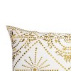 30"x15" Edie@Home Embroidered Tile Oblong Indoor Outdoor Throw Pillow Yellow: Woven Polyester, Zipper Closure, Spot Clean - 3 of 4