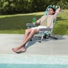VisioGear Outdoor Portable Chairs, Folding Beach Chair with Side Pouches, Foldable Camping Chair with Headrest, Lemon Green, 24.8"*25.6"*32.28" - 2 of 4