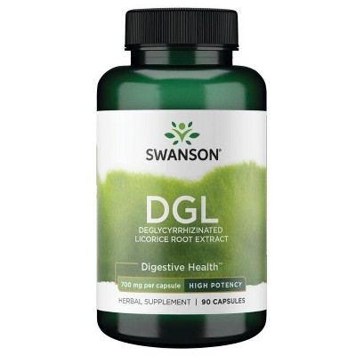 Swanson Superior Herbs- DGL Deglycyrrhizinated Licorice Root Extract - High Potency 90 Caps.