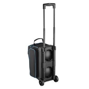 VEVOR Bowling Ball Bag, 2 Ball Double Roller Bowling Bag with Wheels, Featuring a Separate Compartment for Shoes (Up To US Size 16), Black - 1 of 4