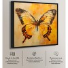 Art Remedy Golden Ochre Butterfly II Elegant Butterfly Wall Art Framed - 3 of 4