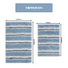 Home Weavers Glamour Collection 100% Polyester Microfiber Bathroom Rug, Non Slip Bath Mat Water Absorbent Soft Microfiber Shaggy Mat Machine Washable - 3 of 4