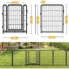 Dog Playpen for Large Medium Small Dogs, Heavy Duty Metal Dog Fence with Gate, Portable & Fold up Puppy Exercise Pen for Yard, Garden, RV Camping - 3 of 4