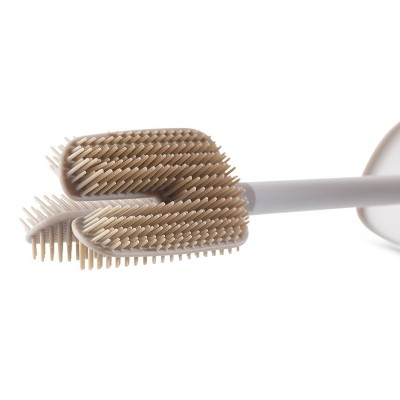 Ecru Matte Finish Advanced Toilet Brush with Holder