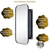 TEHOME Surface and Recessed Mount Rectangular Stainless Steel Metal Framed Bathroom Medicine Cabinet with Mirror - 3 of 4