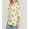 Women's Happy Face Top - Plus - entro - 3 of 4