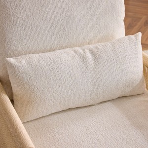 Karl Home Chenille Accent Chair Armchair With Pillow - 1 of 4