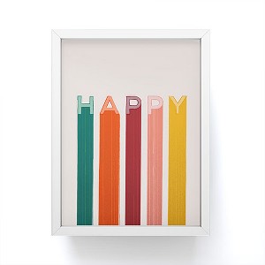Showmemars Happy Letters in Retro Colors Framed Mini Print - Society6 - 1 of 3