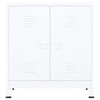 vidaXL File Cabinet Sideboard Storage Chest Cabinet for Home Office Steel - 3 of 4