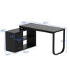 FUFU&GAGA Adjustable L Shaped Study Table Storage Drawers - 4 of 4