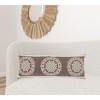 20" X 20" Brown And White 100% Cotton Striped Zippered Pillow - 2 of 4