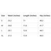 Clotth Women's Elastic Waist Mini Shorts - Low Rise Running Shorts, Casual Athletic Shorts, Womens Drawstring Shorts, Gray - 3 of 4