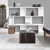 VYNXARIA White Minimalist 3-Tier Bookshelf with Multi-Level Storage - 4 of 4