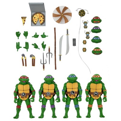 Teenage Mutant Ninja Turtles (Cartoon) – Series 2 7" Scale Action Figure 4pk