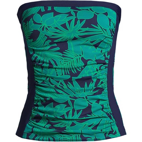 Women's Lands' End Chlorine Resistant One Shoulder Multi Way Tankini Swim  Top