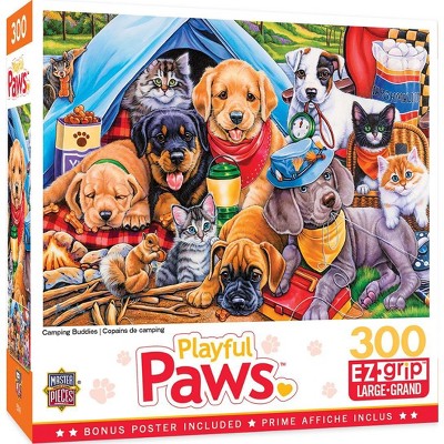 MasterPieces Inc Camping Buddies 300 Piece Large EZ Grip Jigsaw Puzzle