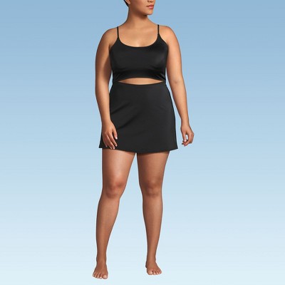 Lands' End Women's Tugless Monokini Swim Dress Swimsuit