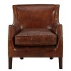 MAYEERTY Genuine Leather Single Sofa Chair, Premium Leather Cushioned Seat, Living Room Leisure Use - 4 of 4