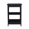 NicBex Nightstand with Storage Space Modern 3-Tier End Table with Stylish Cross-Design,Suitable for Bedroom,Living Room - 4 of 4