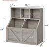 Living Room Kids Bookshelf and Toy Storage Organizer - Toy Box w/ Bookshelf for Boys - Toddler Toy Storage Shelf - 2 of 4