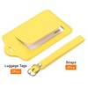 Unique Bargains Backpack PU Identifier Card Luggage Tag with Strap 2 Pcs - 3 of 4