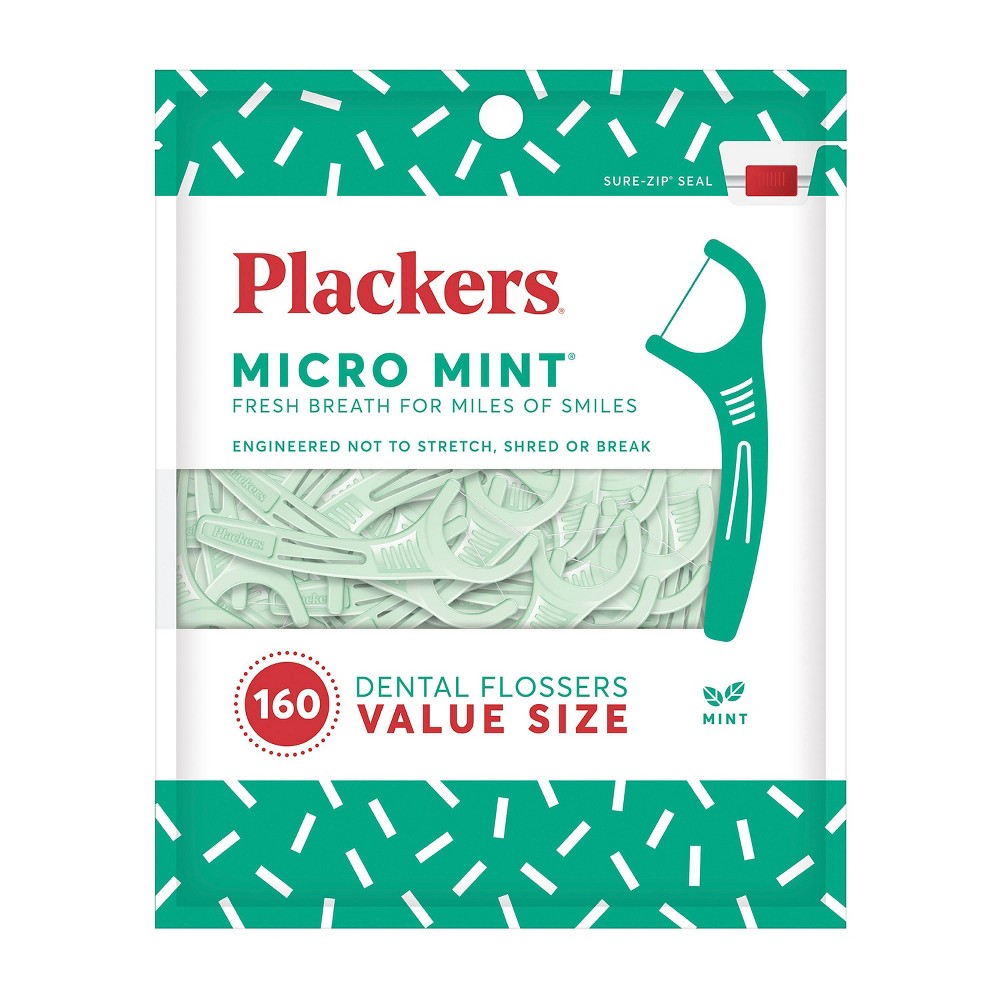 Plackers Micro Mint Flossers - 160ct