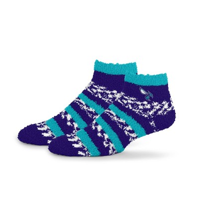 NBA Charlotte Hornets Multi Stripe Fuzzy Socks