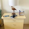 Fortune Candy 26" Matte Gold Polyresin Flamingo Table Lamp With White Drum Shade, Modern Decor for Living Room or Bedroom - 4 of 4