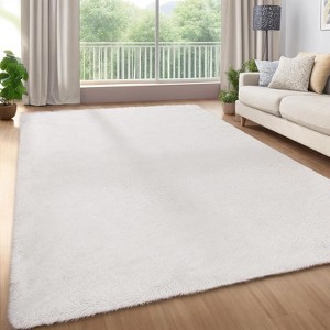 Runner Rug,Non-Slip Stain Resistant Fluffy Nursery Rug,Ultra Soft Shag Throw Carpet Solid Color Indoor Floor Carpet for Bedroom - 1 of 4